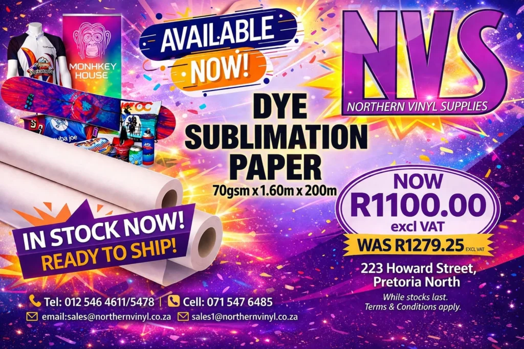 Nuwe 70gsm dye sub